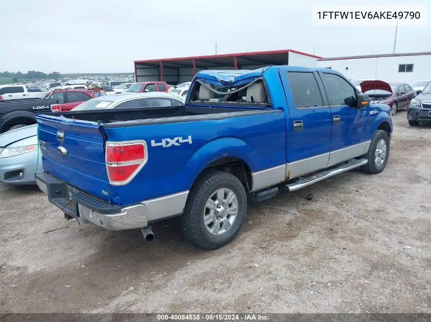 2010 Ford F-150 Fx4/Harley-Davidson/King Ranch/Lariat/Platinum/Xl/Xlt VIN: 1FTFW1EV6AKE49790 Lot: 40084535