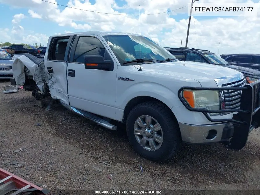 2010 Ford F-150 VIN: 1FTEW1C84AFB74177 Lot: 40086771