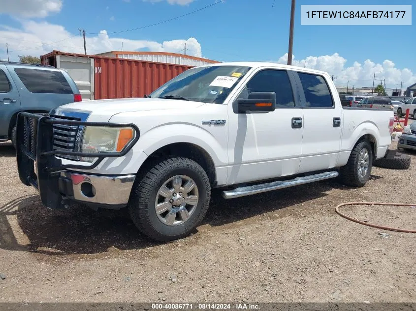 2010 Ford F-150 VIN: 1FTEW1C84AFB74177 Lot: 40086771