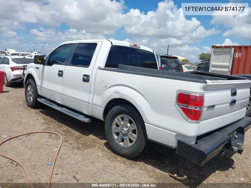 2010 Ford F-150 VIN: 1FTEW1C84AFB74177 Lot: 40086771