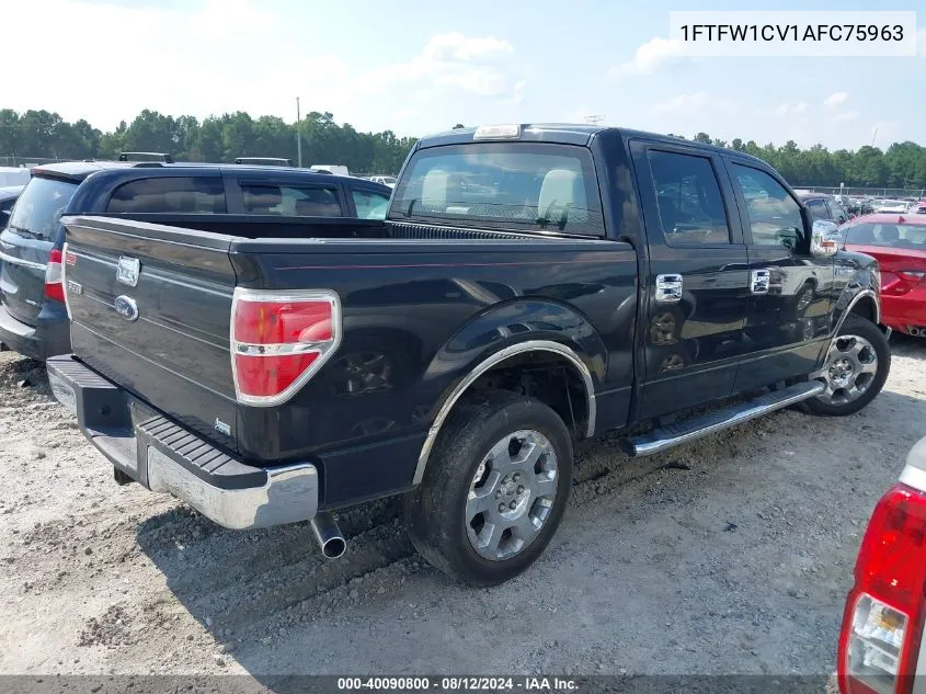 2010 Ford F-150 Fx2 Sport/Harley-Davidson/King Ranch/Lariat/Platinum/Xl/Xlt VIN: 1FTFW1CV1AFC75963 Lot: 40090800