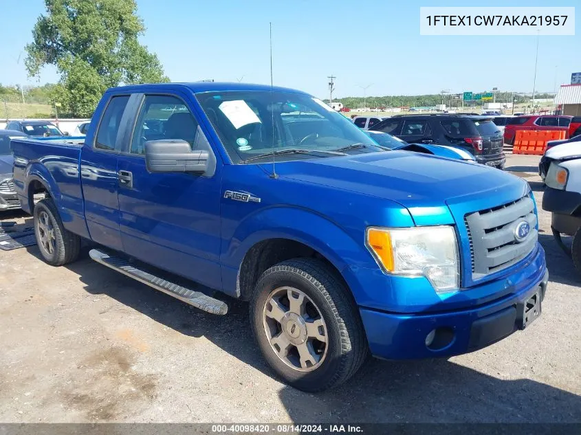 2010 Ford F-150 Stx/Xl VIN: 1FTEX1CW7AKA21957 Lot: 40098420