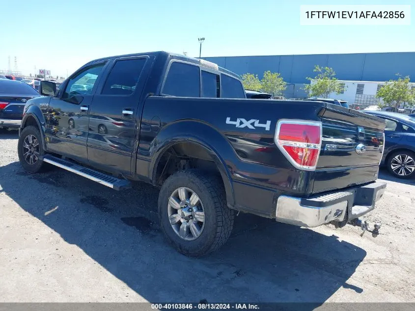 1FTFW1EV1AFA42856 2010 Ford F-150 Lariat