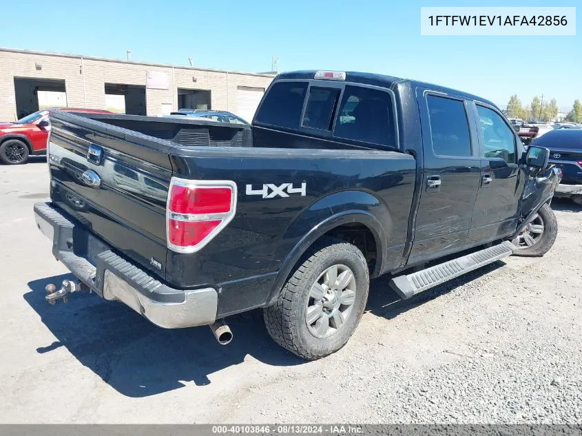 1FTFW1EV1AFA42856 2010 Ford F-150 Lariat