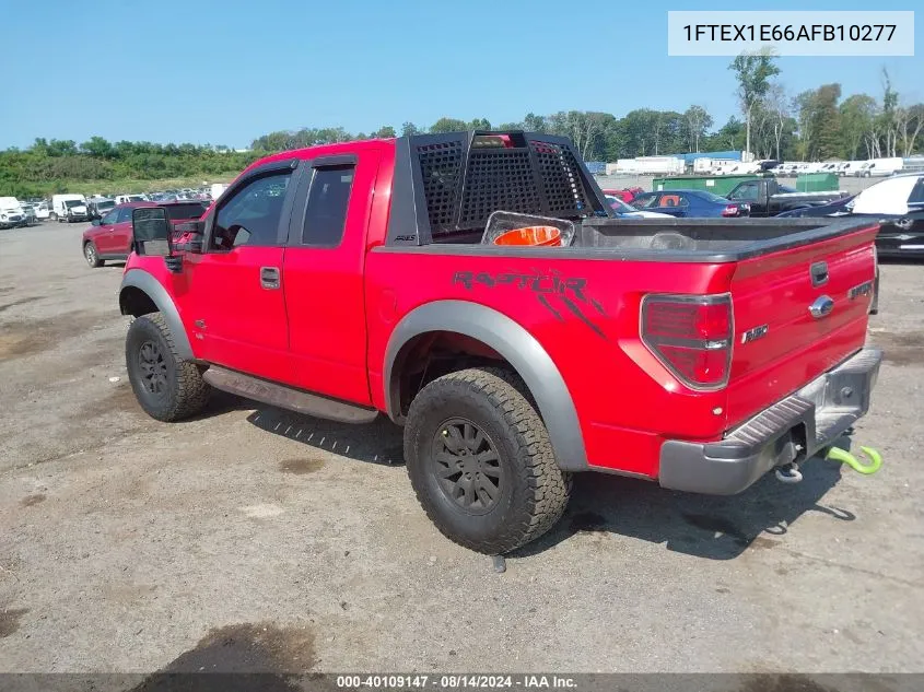 1FTEX1E66AFB10277 2010 Ford F-150 Svt Raptor