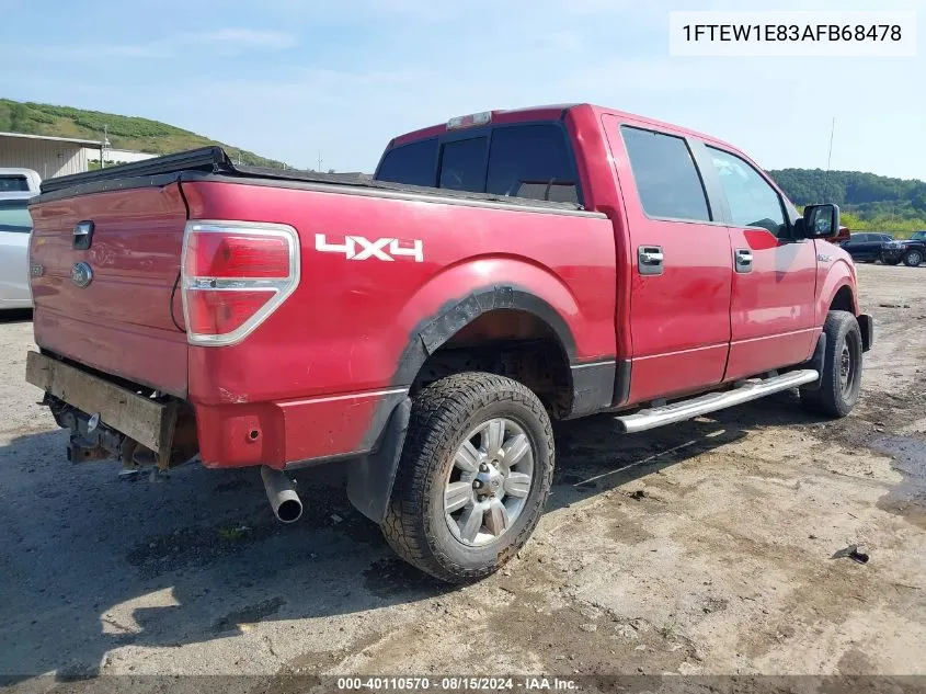 1FTEW1E83AFB68478 2010 Ford F-150 Xl/Xlt