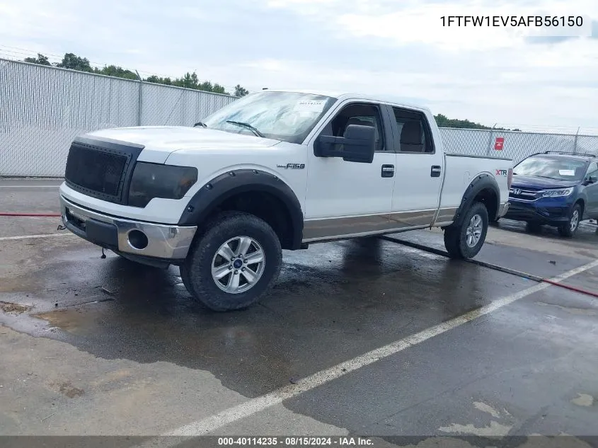 2010 Ford F-150 Fx4/Harley-Davidson/King Ranch/Lariat/Platinum/Xl/Xlt VIN: 1FTFW1EV5AFB56150 Lot: 40114235