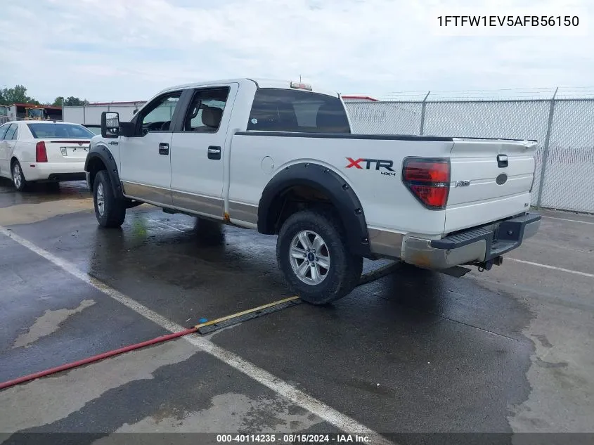 1FTFW1EV5AFB56150 2010 Ford F-150 Fx4/Harley-Davidson/King Ranch/Lariat/Platinum/Xl/Xlt