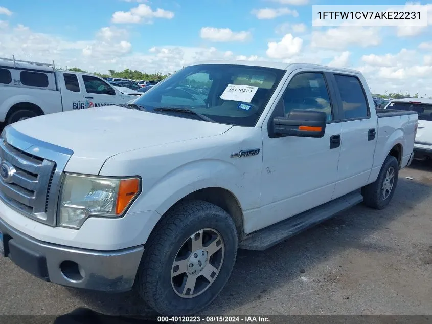 2010 Ford F-150 Fx2 Sport/Harley-Davidson/King Ranch/Lariat/Platinum/Xl/Xlt VIN: 1FTFW1CV7AKE22231 Lot: 40120223