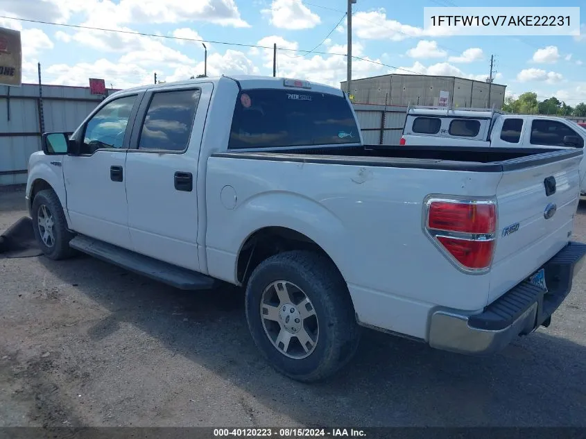 1FTFW1CV7AKE22231 2010 Ford F-150 Fx2 Sport/Harley-Davidson/King Ranch/Lariat/Platinum/Xl/Xlt