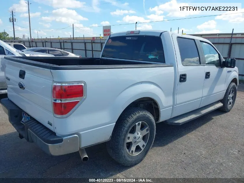 1FTFW1CV7AKE22231 2010 Ford F-150 Fx2 Sport/Harley-Davidson/King Ranch/Lariat/Platinum/Xl/Xlt