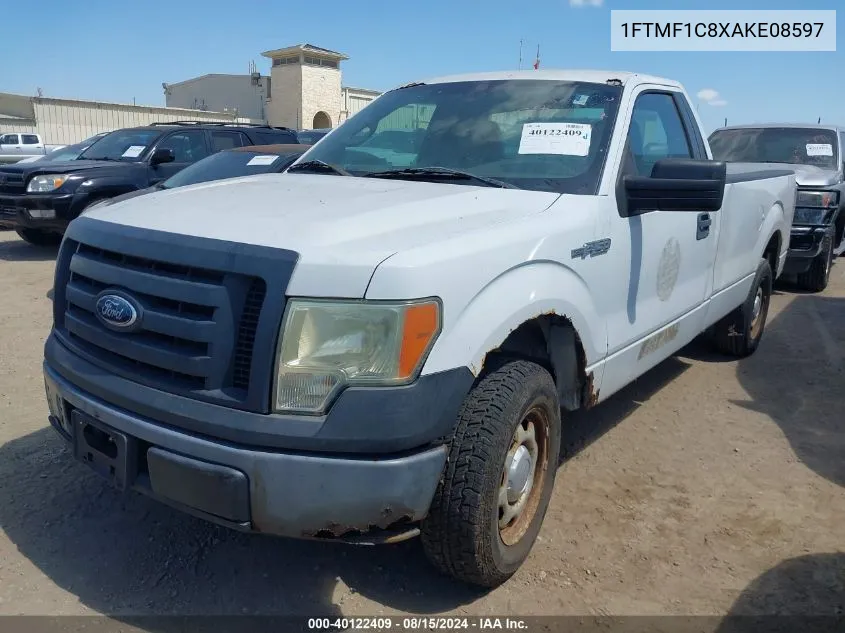 2010 Ford F-150 Xl/Xlt VIN: 1FTMF1C8XAKE08597 Lot: 40122409