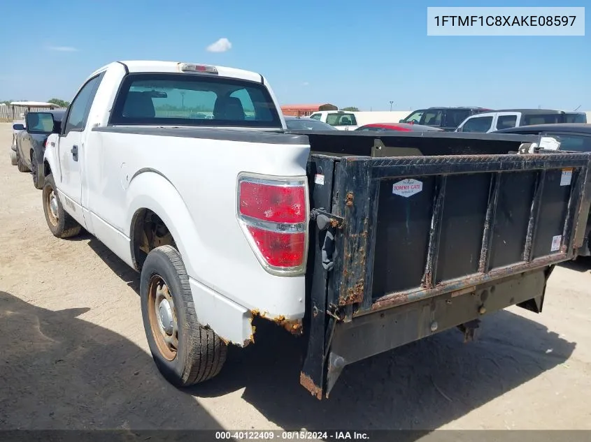 2010 Ford F-150 Xl/Xlt VIN: 1FTMF1C8XAKE08597 Lot: 40122409