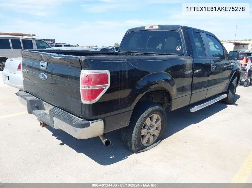 1FTEX1E81AKE75278 2010 Ford F-150 Stx/Xl/Xlt