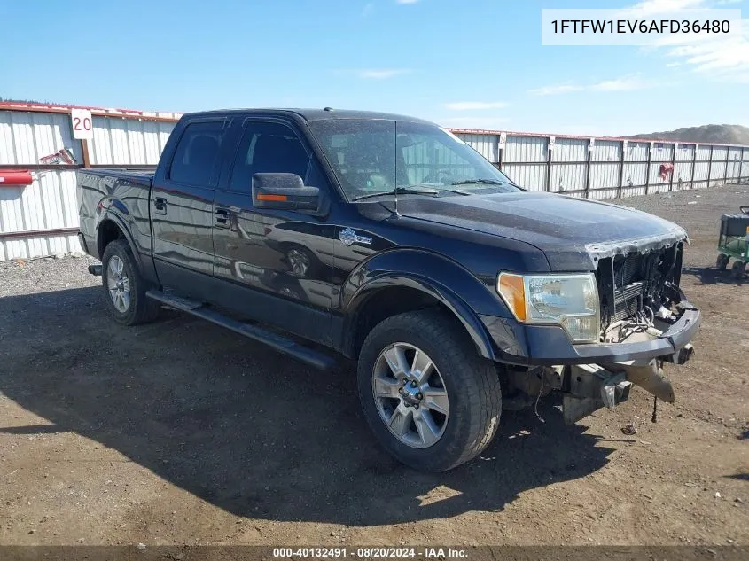 1FTFW1EV6AFD36480 2010 Ford F150 Supercrew