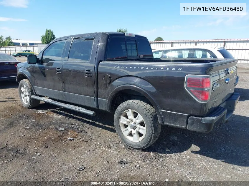 1FTFW1EV6AFD36480 2010 Ford F150 Supercrew