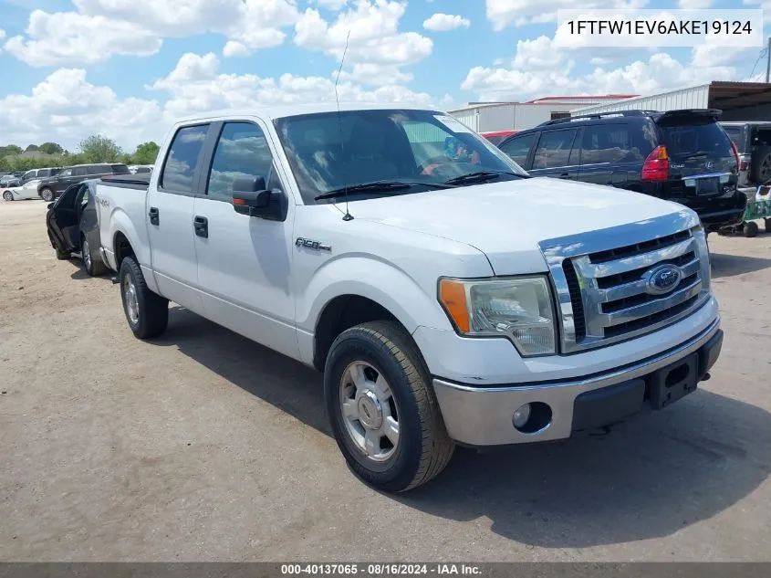 2010 Ford F-150 Fx4/Harley-Davidson/King Ranch/Lariat/Platinum/Xl/Xlt VIN: 1FTFW1EV6AKE19124 Lot: 40137065