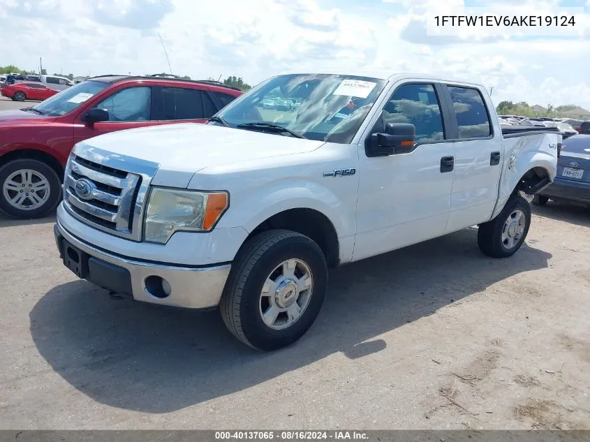 2010 Ford F-150 Fx4/Harley-Davidson/King Ranch/Lariat/Platinum/Xl/Xlt VIN: 1FTFW1EV6AKE19124 Lot: 40137065