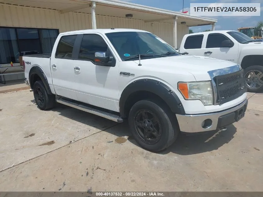 1FTFW1EV2AFA58306 2010 Ford F-150 Fx4/Harley-Davidson/King Ranch/Lariat/Platinum/Xl/Xlt