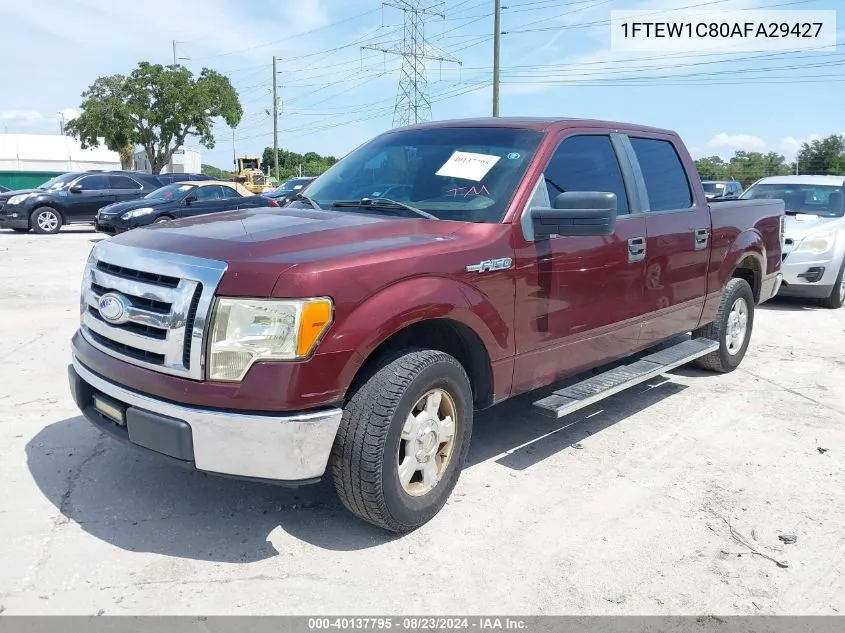 2010 Ford F-150 Xlt VIN: 1FTEW1C80AFA29427 Lot: 40137795