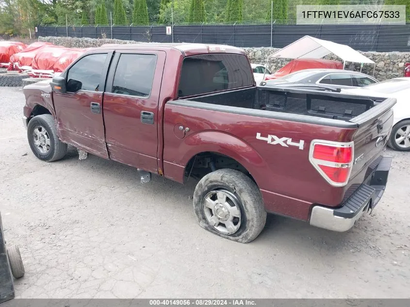 2010 Ford F-150 Fx4/Harley-Davidson/King Ranch/Lariat/Platinum/Xl/Xlt VIN: 1FTFW1EV6AFC67533 Lot: 40149056