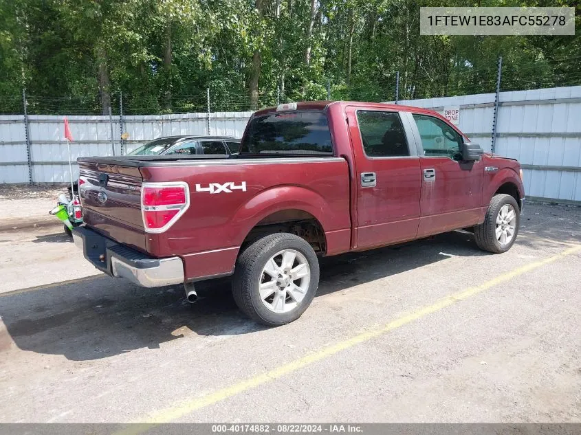 1FTEW1E83AFC55278 2010 Ford F-150 Xl/Xlt