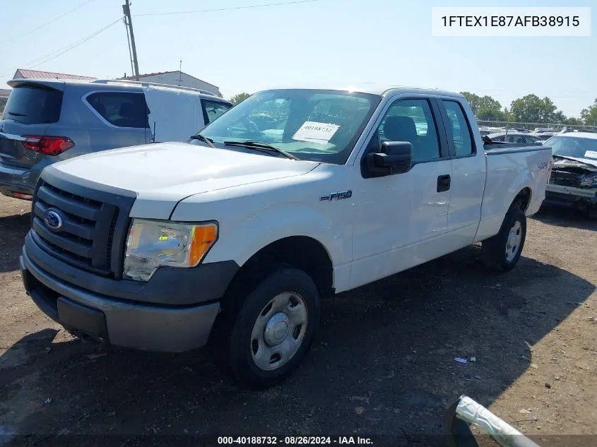 2010 Ford F-150 Xl VIN: 1FTEX1E87AFB38915 Lot: 40188732