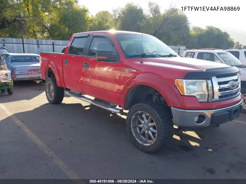 2010 Ford F-150 Fx4/Harley-Davidson/King Ranch/Lariat/Platinum/Xl/Xlt VIN: 1FTFW1EV4AFA98869 Lot: 40191406