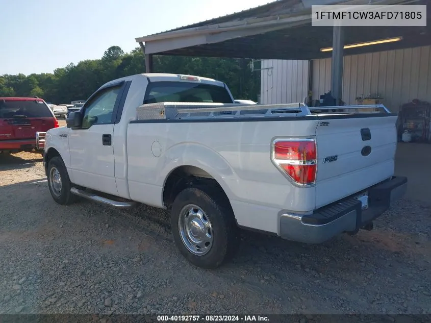 1FTMF1CW3AFD71805 2010 Ford F-150 Stx/Xl/Xlt