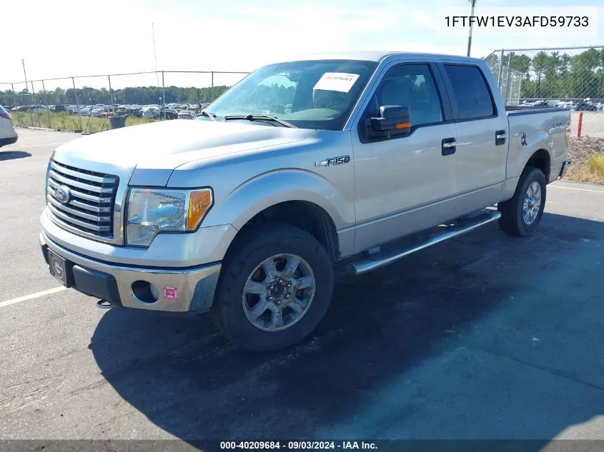 2010 Ford F-150 VIN: 1FTFW1EV3AFD59733 Lot: 40326205