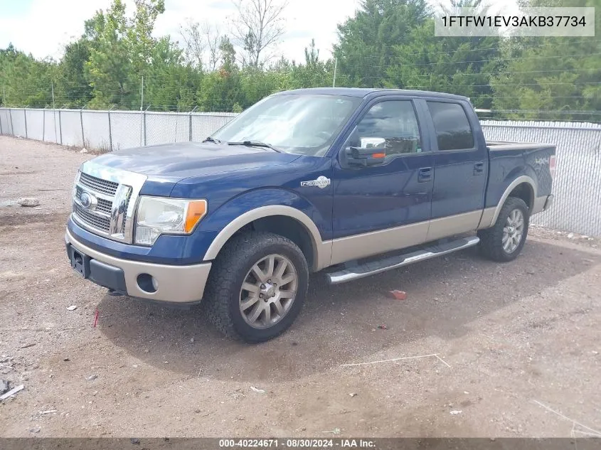 2010 Ford F-150 Fx4/Harley-Davidson/King Ranch/Lariat/Platinum/Xl/Xlt VIN: 1FTFW1EV3AKB37734 Lot: 40224671