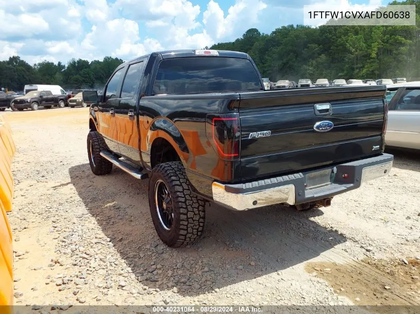 2010 Ford F-150 Fx2 Sport/Harley-Davidson/King Ranch/Lariat/Platinum/Xl/Xlt VIN: 1FTFW1CVXAFD60638 Lot: 40231064