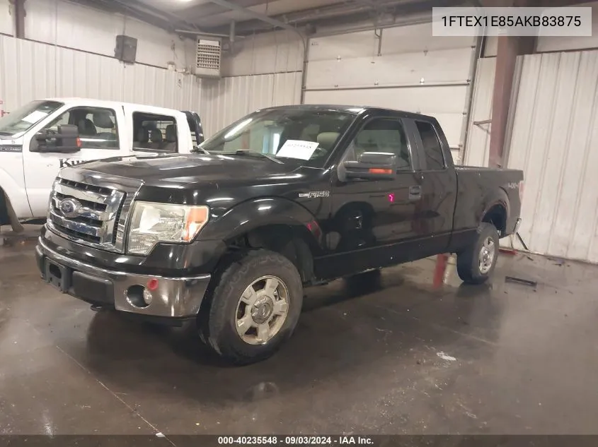 2010 Ford F-150 Stx/Xl/Xlt VIN: 1FTEX1E85AKB83875 Lot: 40235548