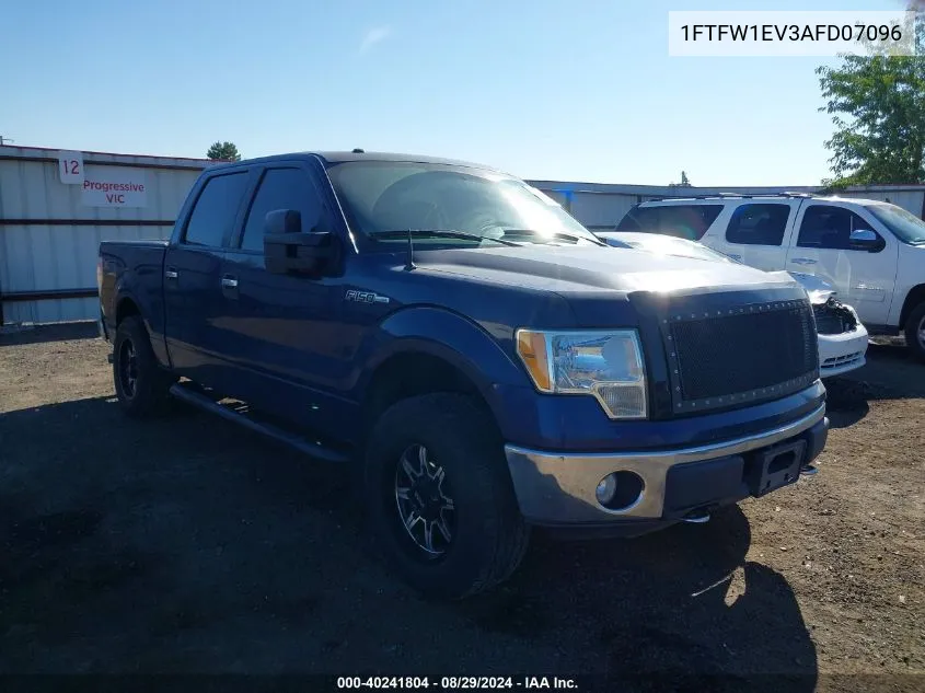 2010 Ford F-150 Fx4/Harley-Davidson/King Ranch/Lariat/Platinum/Xl/Xlt VIN: 1FTFW1EV3AFD07096 Lot: 40241804