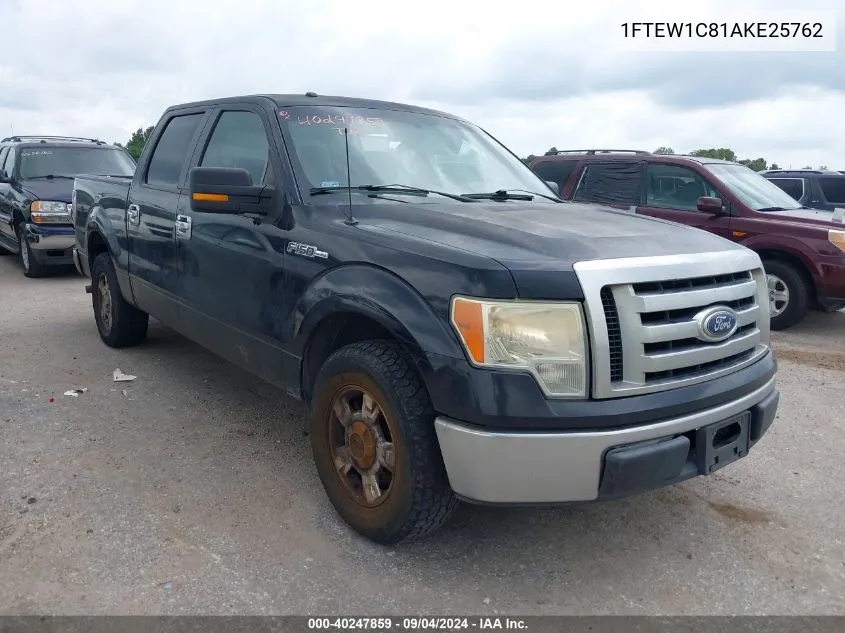 2010 Ford F-150 Fx2 Sport/Xl/Xlt VIN: 1FTEW1C81AKE25762 Lot: 40247859