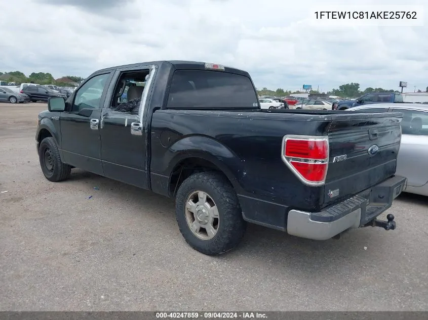 2010 Ford F-150 Fx2 Sport/Xl/Xlt VIN: 1FTEW1C81AKE25762 Lot: 40247859