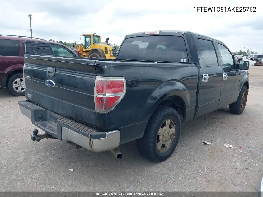 2010 Ford F-150 Fx2 Sport/Xl/Xlt VIN: 1FTEW1C81AKE25762 Lot: 40247859