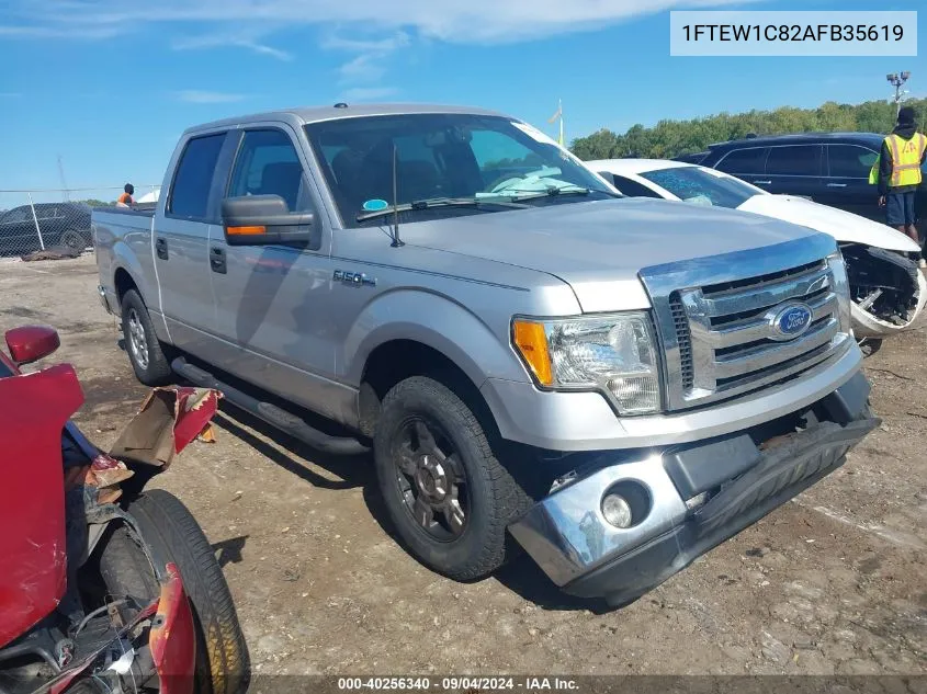 2010 Ford F-150 Fx2 Sport/Xl/Xlt VIN: 1FTEW1C82AFB35619 Lot: 40256340