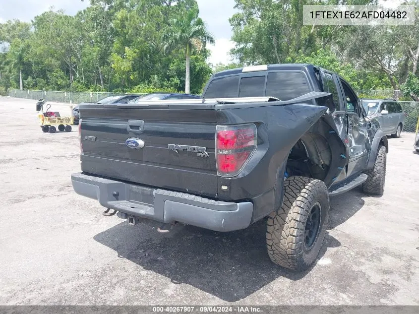 2010 Ford F-150 Svt Raptor VIN: 1FTEX1E62AFD04482 Lot: 40267907