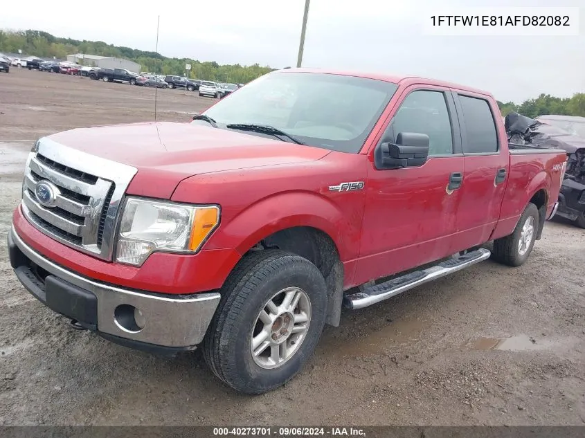 2010 Ford F-150 Xlt VIN: 1FTFW1E81AFD82082 Lot: 40273701