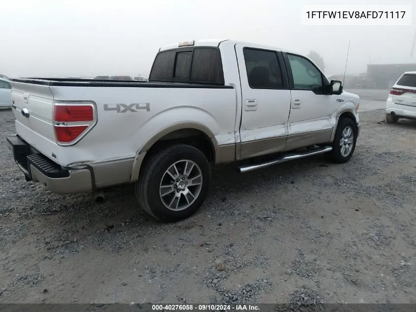 1FTFW1EV8AFD71117 2010 Ford F150 Supercrew