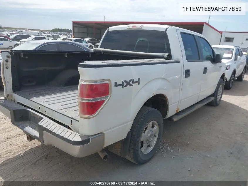 2010 Ford F-150 Xl/Xlt VIN: 1FTEW1E89AFC17859 Lot: 40278768