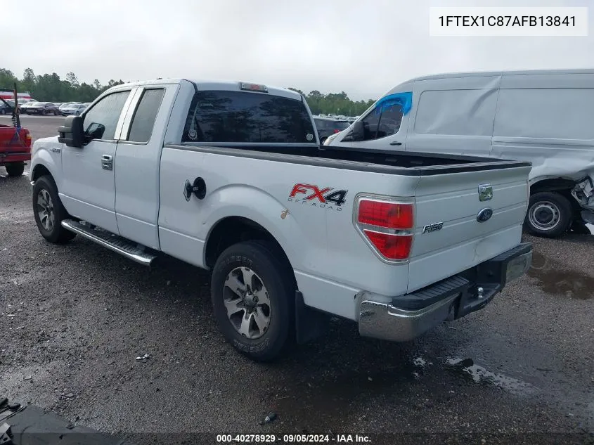 1FTEX1C87AFB13841 2010 Ford F150 Super Cab