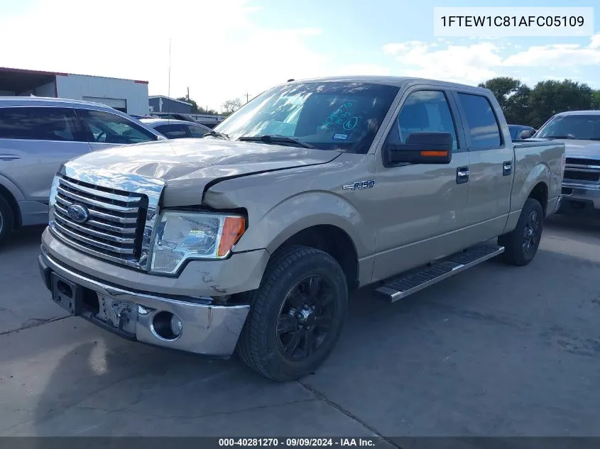 1FTEW1C81AFC05109 2010 Ford F-150 Xlt