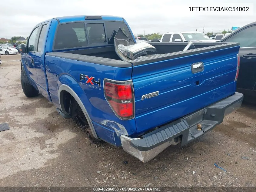 2010 Ford F-150 Fx4/Lariat/Xl/Xlt VIN: 1FTFX1EV3AKC54002 Lot: 40286858