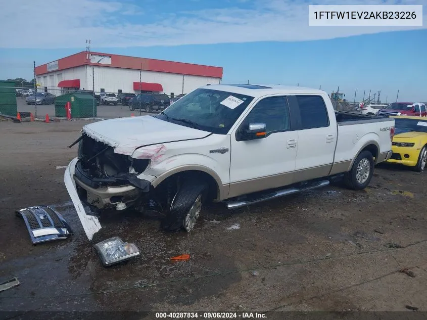 2010 Ford F-150 Fx4/Harley-Davidson/King Ranch/Lariat/Platinum/Xl/Xlt VIN: 1FTFW1EV2AKB23226 Lot: 40287834