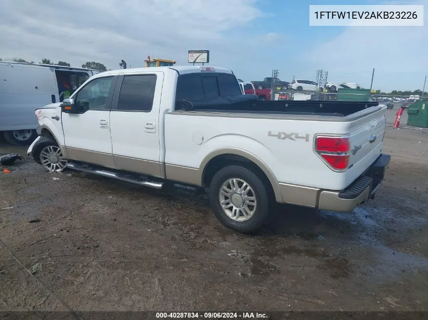 2010 Ford F-150 Fx4/Harley-Davidson/King Ranch/Lariat/Platinum/Xl/Xlt VIN: 1FTFW1EV2AKB23226 Lot: 40287834