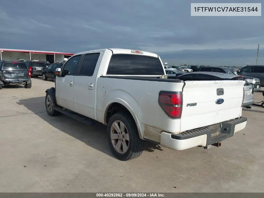 2010 Ford F-150 Fx2 Sport/Harley-Davidson/King Ranch/Lariat/Platinum/Xl/Xlt VIN: 1FTFW1CV7AKE31544 Lot: 40292862