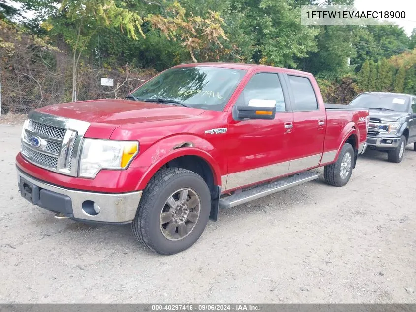 2010 Ford F-150 Fx4/Harley-Davidson/King Ranch/Lariat/Platinum/Xl/Xlt VIN: 1FTFW1EV4AFC18900 Lot: 40297416