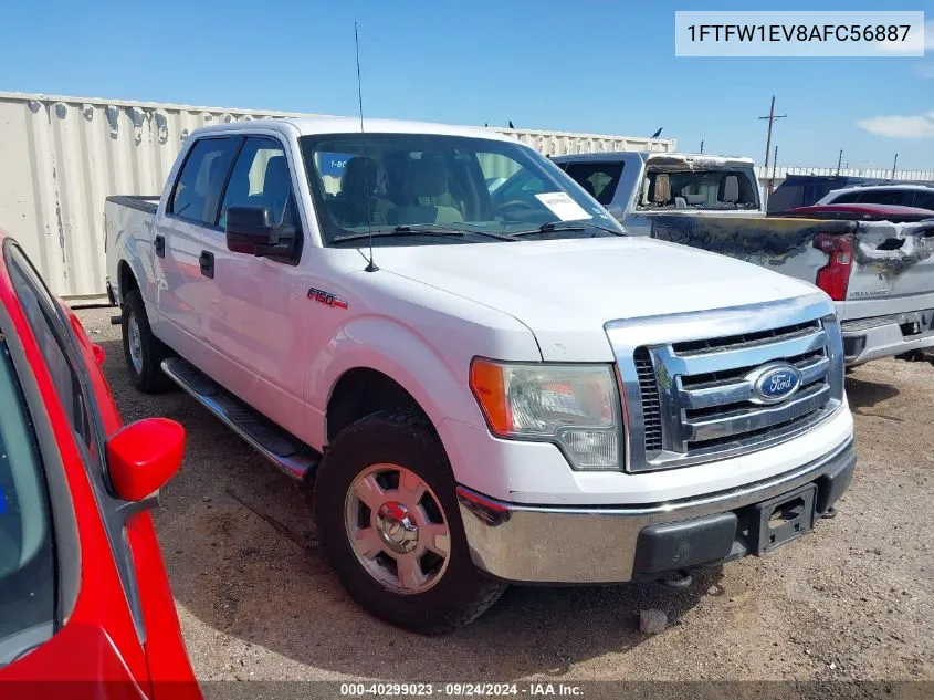 2010 Ford F-150 Fx4/Harley-Davidson/King Ranch/Lariat/Platinum/Xl/Xlt VIN: 1FTFW1EV8AFC56887 Lot: 40299023